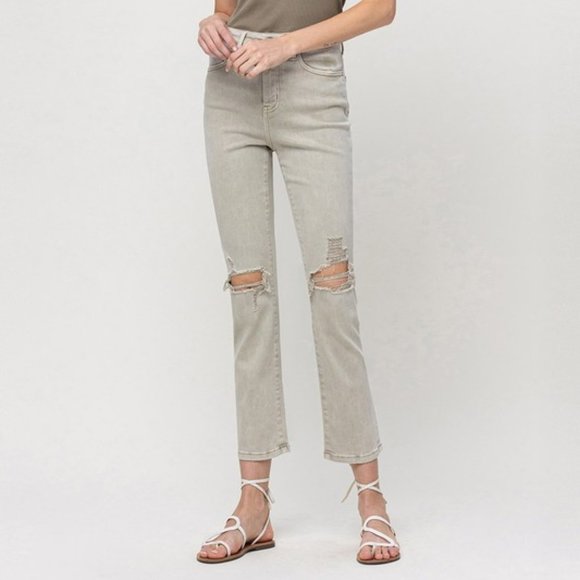 *NEW* Vervet by Flying Monkey Super High-Rise Slim Straight Jeans - Picture 3 of 13